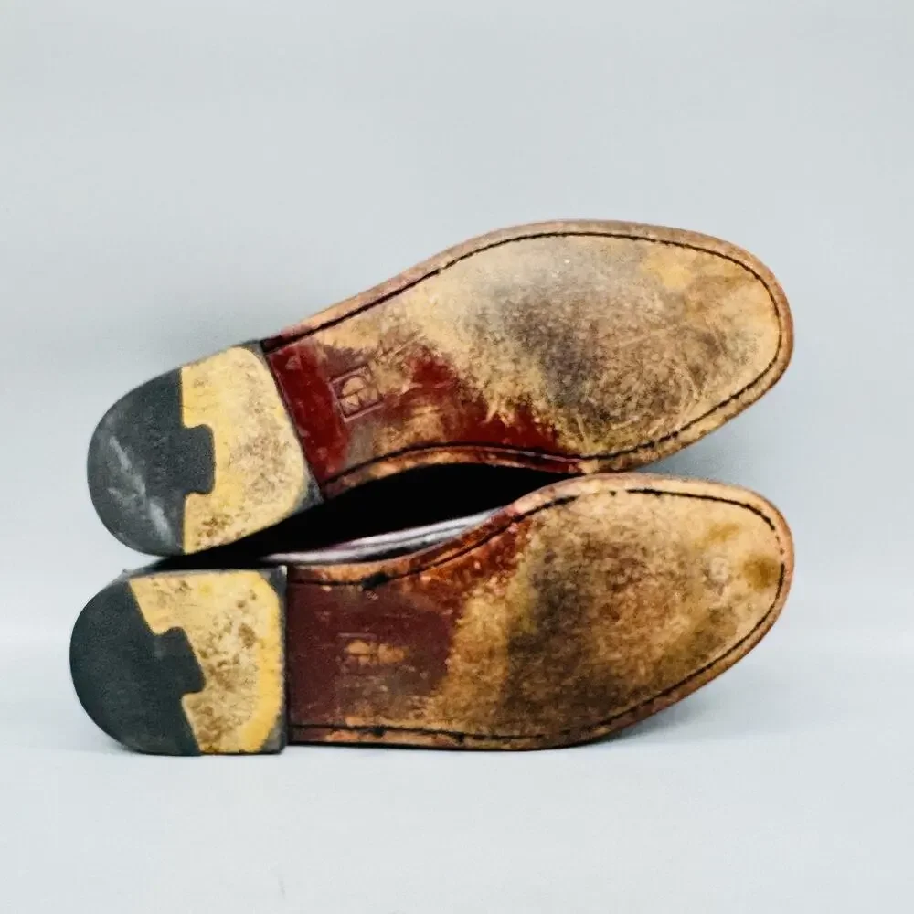 Cole Haan Shoes Mens 10.5 Brown Leather Tassel Loafers Slip On Casual Comfort